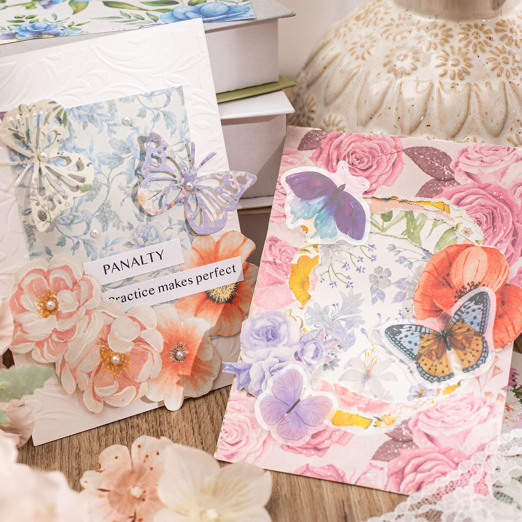 おすすめ♡】コラージュ素材 コラージュペーパー 和風 色々素材100枚♡